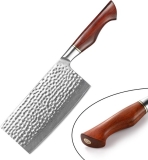 WaldMann hakmes met damaststaal en rozenhout