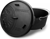 Petromax – Dutch Oven 10,8L/ft 12 veelzijdige gietijzeren pan voor elk vuur